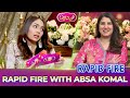 Rapid Fire With Absa Komal | Special Transmission | Suno News Hd