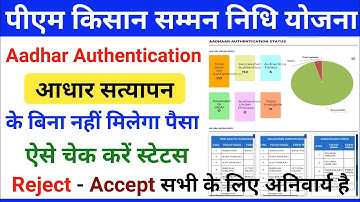 Pm kisan aadhaar demo authentication status kaise check kare | New Update | pm kisan authentication