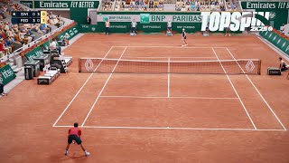 Top Spin 2K25 - Roger Federer Vs Iga Swiatek I Roland Garros I Legend Difficulty (PS5)