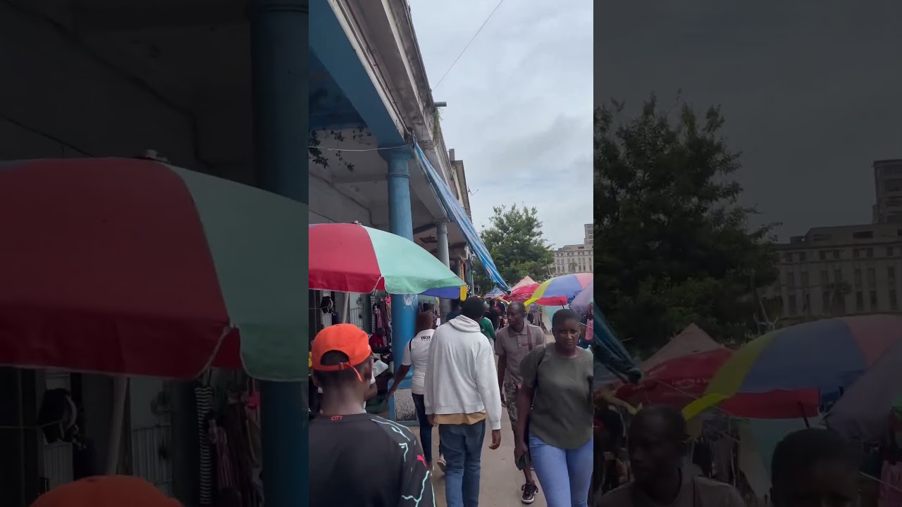 Walking through the streets of Maputo, Mozambique 