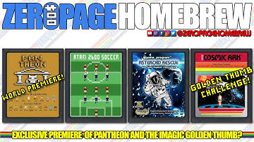 Pantheon (World Premiere!), Atari 2600 Soccer, Asteroid Rescue, Cosmic Ark: Atari 2600 Homebrew