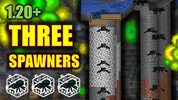 ONE HIT Triple Spawner Cave Spider XP Farm — Minecraft Tutorial 1.21