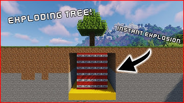 (1.16 - 1.19.2) TNT RIGGED TREE PLAYER TRAP Tutorial | Minecraft Java