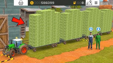 Making 1000+ Grass Square Bales With Multiplayer In Fs 18 | Fs 18 Multiplayer Gameplay | Timelapse