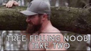 Tree felling noob - take two. How to kick ass on a birch tree and drop it on a dime