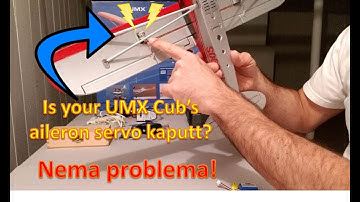 How to replace aileron servo on an E-flite UMX Carbon Cub SS