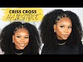 CRISS CROSS HAIRSTYLE ON 4B/C NATURAL HAIR (Clip-ins) | PROTECTIVE STYLE | BETTERLENGTH | CHEV B.