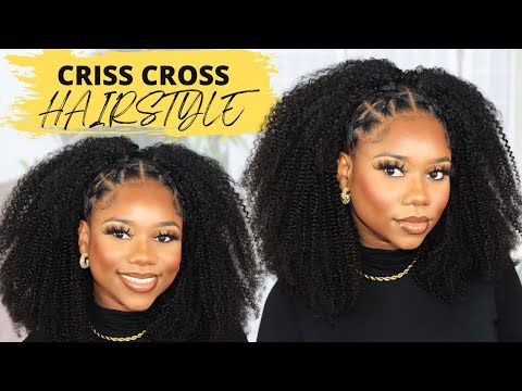 Criss Cross Faux Braid | TJ Luvs Being Natural