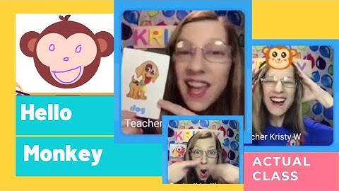 Actual PalFish Class Replay of PF2 Hello Monkey With a 6-year-old Student Named Jane