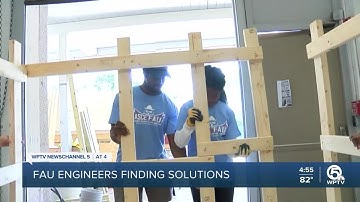 FAU engineering students learning how to make homes, high rises more resilient