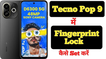 How to set fingerprint lock in Tecno Pop 9 || Tecno Pop 9 me fingerprint lock kaise lagaye ||