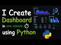 🚀 Build an Interactive Dashboard in Python using Dash | Beginner Friendly Tutorial 🐍📊.