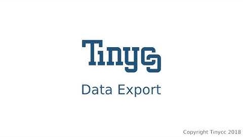 Data Export