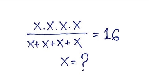 France | Can You solve? | A tricky maths olympiad question solution :X=?
