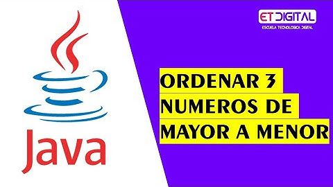 Ordenar 3 Numeros Mayor a Menor NetBeans