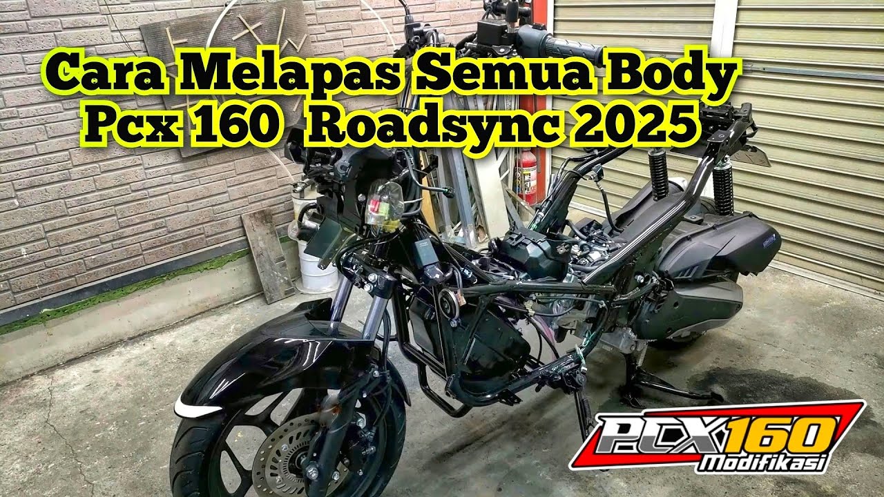 Cara buka Cover Full Body Detail PCX 160 Roadsync 2025 🔥