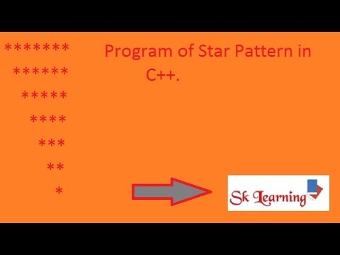 Program of Star Pattern Series in C++. - YouTube
