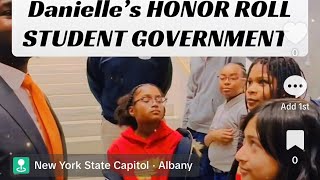 Danielle’s HONOR ROLL STUDENT GOVERNMENT (Secretary of Council) inside NYS CAPITOL ALBANY, NY USA 🇺🇸