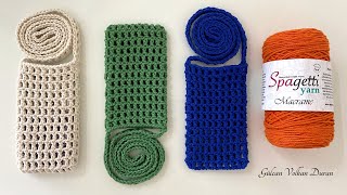 File Örgü Telefon Çantası Yapımı - Çok Kolay Telefon Kılıfı Örüyoruz