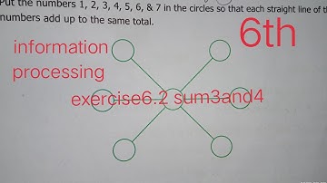 6th std maths information processing exercise6.2 sum3and4 chapter6 term1