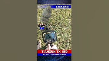 Tianxun tx 850 💪🔊👍Test with Lead Bullet #metaldetectors #shortsvideo #tianxun