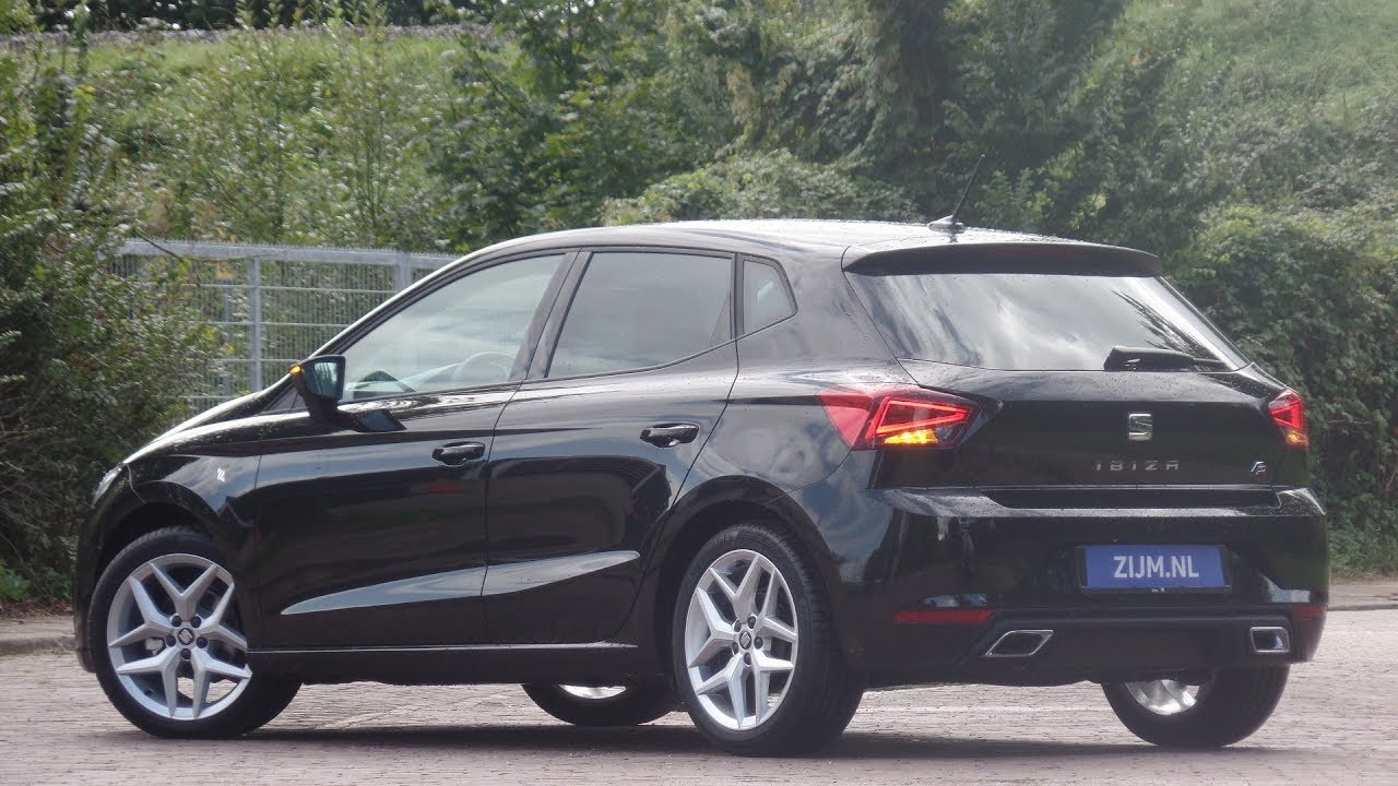 Seat New Ibiza Fr In 4k 2019 Midnight Black 17 Inch Dynamic Walk Around Inside Detail