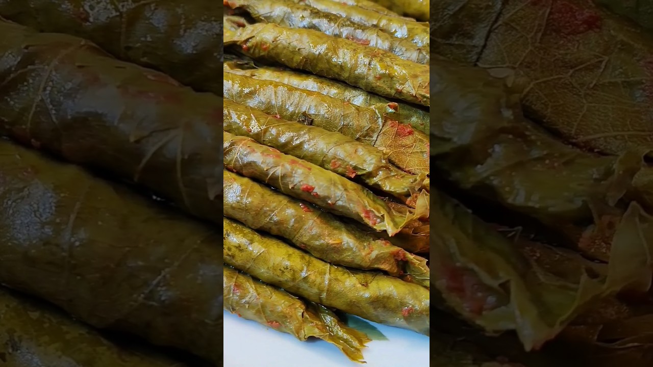 En Kolay Kuyruklu Yaprak Sarması Tarifi | Easiest Stuffed Grape Leaves Recipe