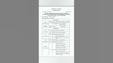 5th sem B.Com/BBA Timetable |calicut university(@malayalistalks3518 )