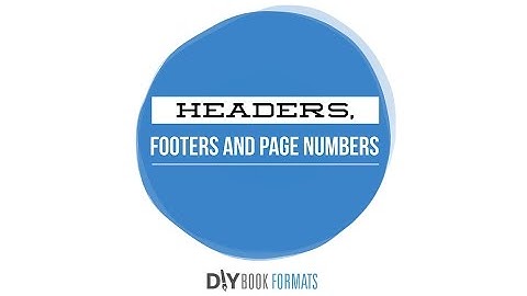 How to Add Headers, Footers and Page Numbers| Book Formatting 4 | Derek Murphy