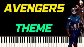 AVENGERS THEME | PIANO TUTORIEL