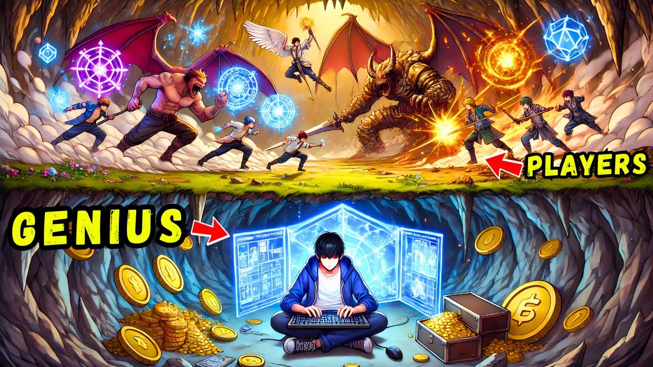 Construyó una base subterránea y ganó experiencia en lugar de los jugadores de fuera Manhwa resumen