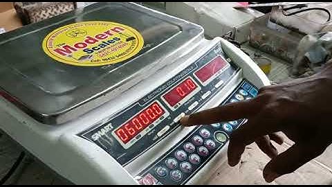 piece counting weight machine internal calibration