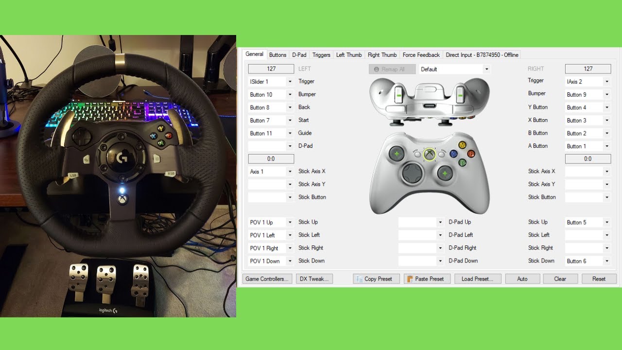 How to play any game with Logitech G920 Racing Wheel on PC 