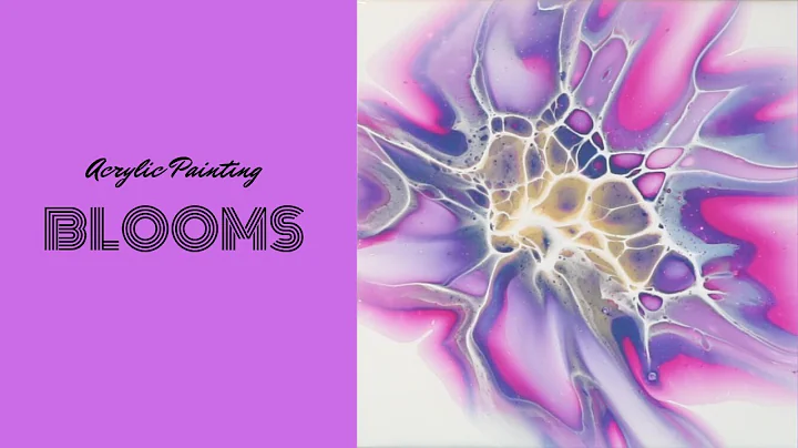 Blooms Shelee Art style new acrylic pour painting technique 144