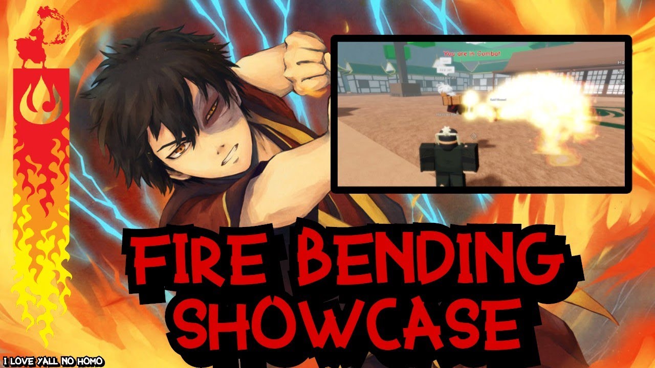 Firebending Move Showcase Benders Will Roblox Avatar Game Youtube - fire water earth bending powers in roblox бесплатно