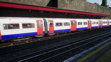 Bakerloo Line 1972 stock departs at Kensal Green Station in TSW2
