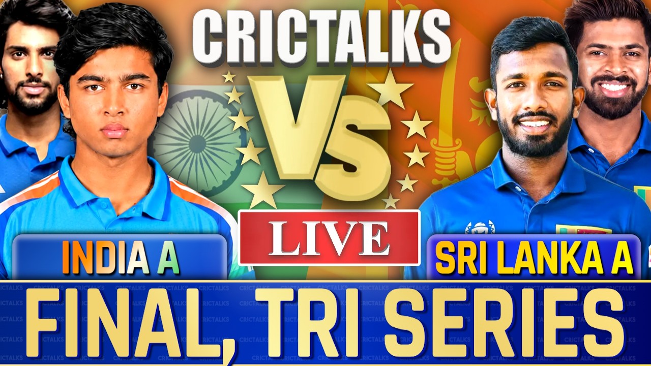 Live: IND-A Vs SL-A, Final, Tri Series, Cricket Live Match Today Scores & Commentary, Last 30 Overs