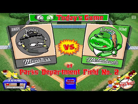 Backyard Baseball 1997 Season 1 Game 11 MONSTERS VS MELONHEADS by Backyard I love Games