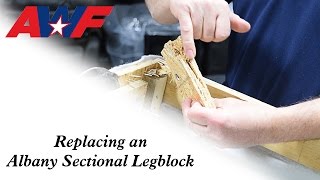 Replacing an Albany Sectional Legblock