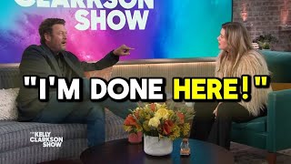 Blake Shelton Storms Off Kelly Clarkson's Show After Heated Clash
