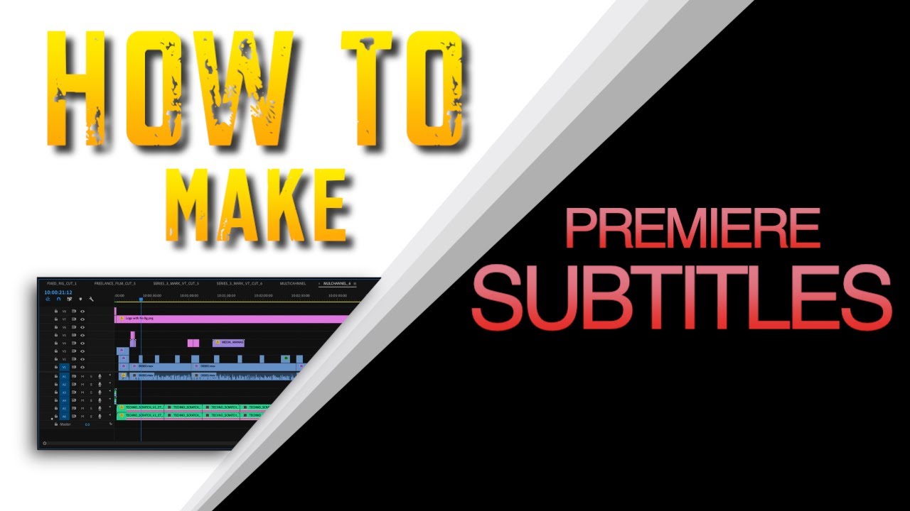 HOW TO MAKE PREMIERE SUBTITLES - YouTube