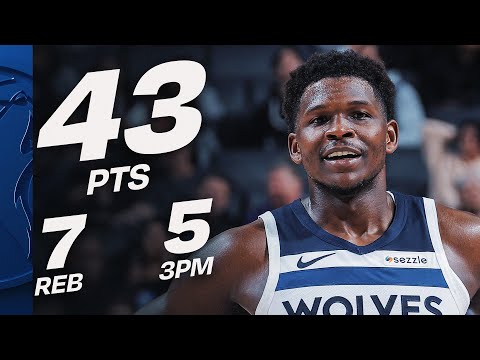Anthony Edwards Drops 43 PTS 7 REBS & 5 3PM vs Kings | November 24, 2025