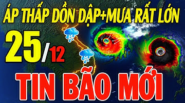 Tin Bão Mới Nhất | Dự báo thời tiết hôm nay ngày mai 25/12/2025 thời tiết 3 ngày tới #thoitiet