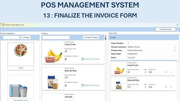 How to Make POS System | 13 - Finalize the Invoice Form