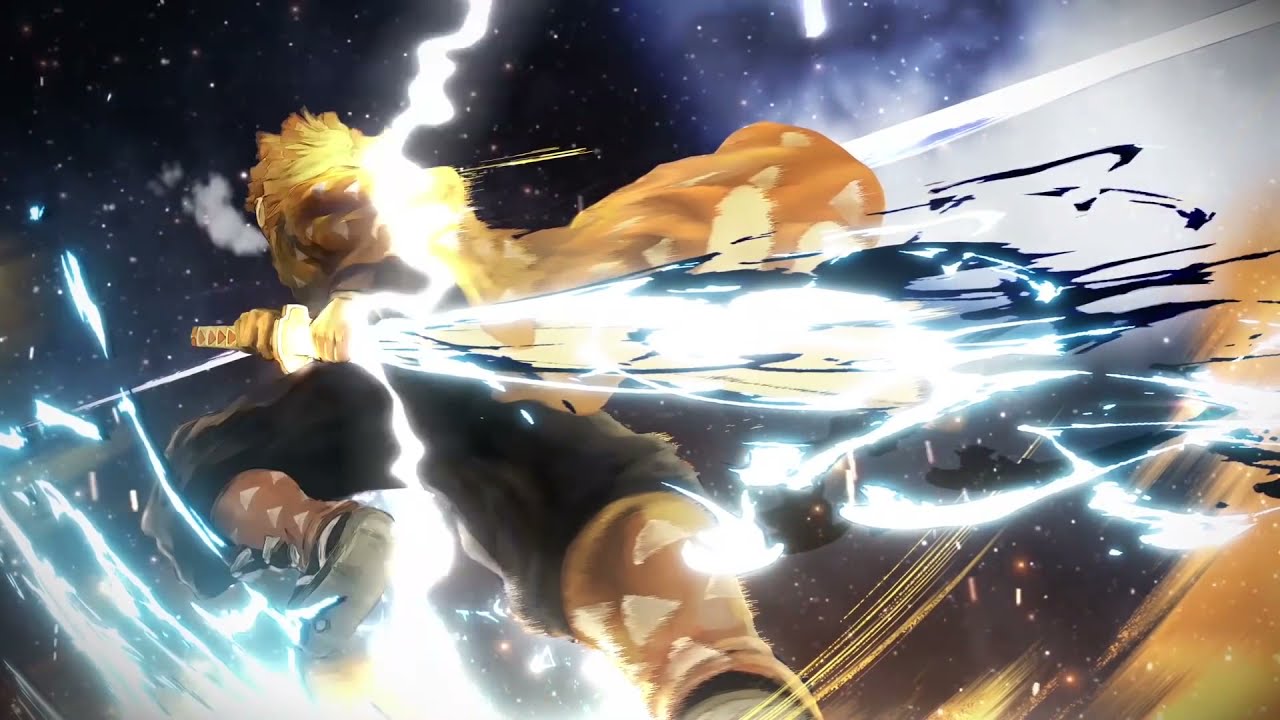 Demon slayer- Zenitsu animated wallpaper. - YouTube