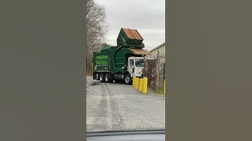 Waste management garbage truck, December 16, 2020