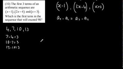 Year 2 A Level Maths Sequences and Series 4 - Arithmetic Sequences Harder Questions A2 Maths