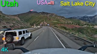 POV Truck Driving USA 4K Utah Salt Lake City #truck