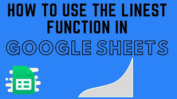 How to Use the LINEST Function in Google Sheets - Linear Regression Tutorial
