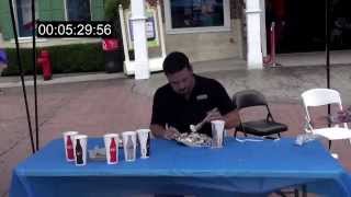 The Bear vs 7.5 lbs of funnel cake at Six Flags New England